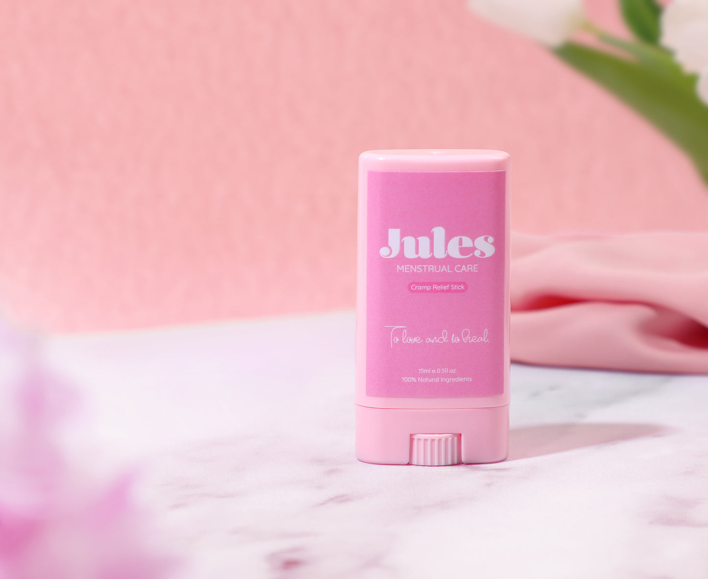 Cramp Relief Stick (15ml) | Abdomen Relief Balm | Jules Menstrual Care